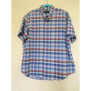 Ralph Lauren Shirt Mens 2XB Plaid Flesh Pony Button Down Oxford Preppy